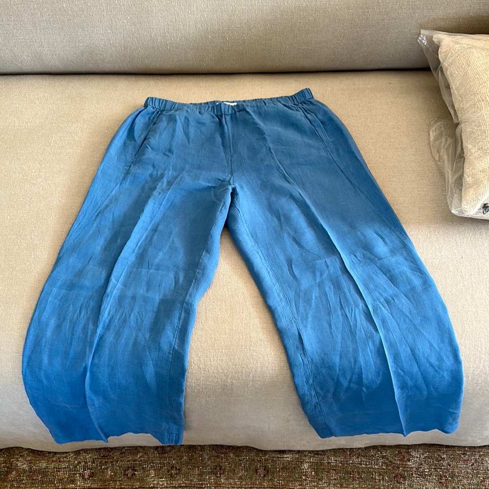 VELVET brand Linen Pants in Blue Size Large